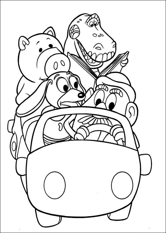Plansa de colorat cu Toy Story 111 15